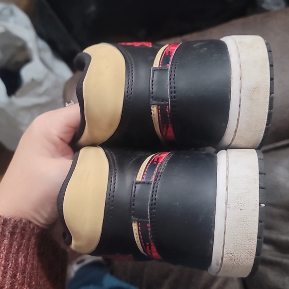 Nike Air Jordan 1 mid se tartan Swoosh basketball shoes athletic sneakers 10 - Picture 6 of 8